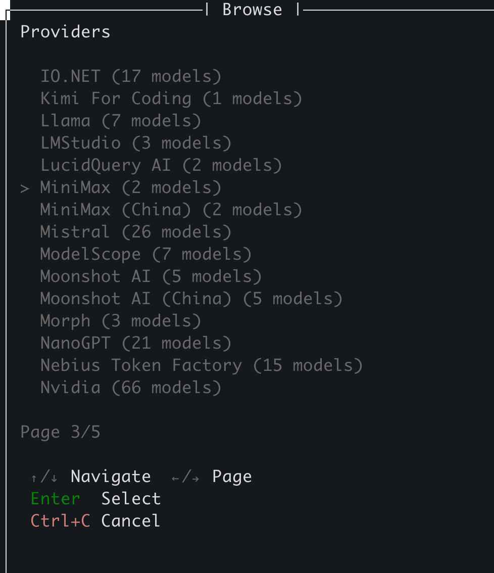 Minimax provider in Code Puppy